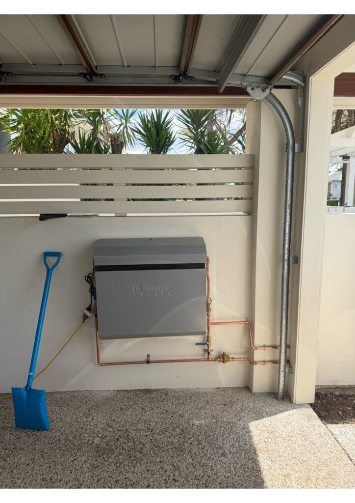 Puretec whole house water filter installed by Oz Plumbing & Gas in Brisbane