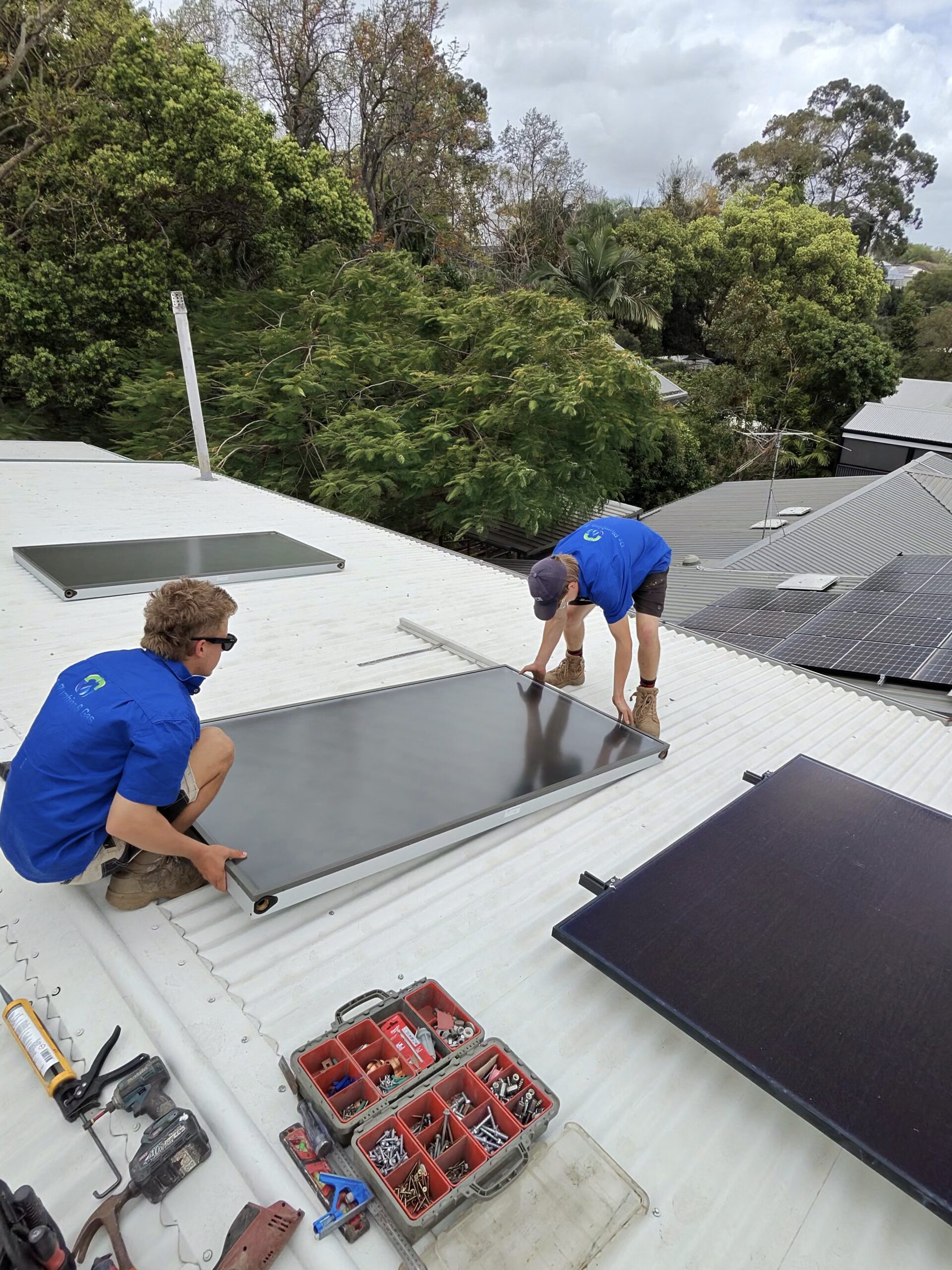 Sanden heat pump hot water system installed by Oz Plumbing & Gas